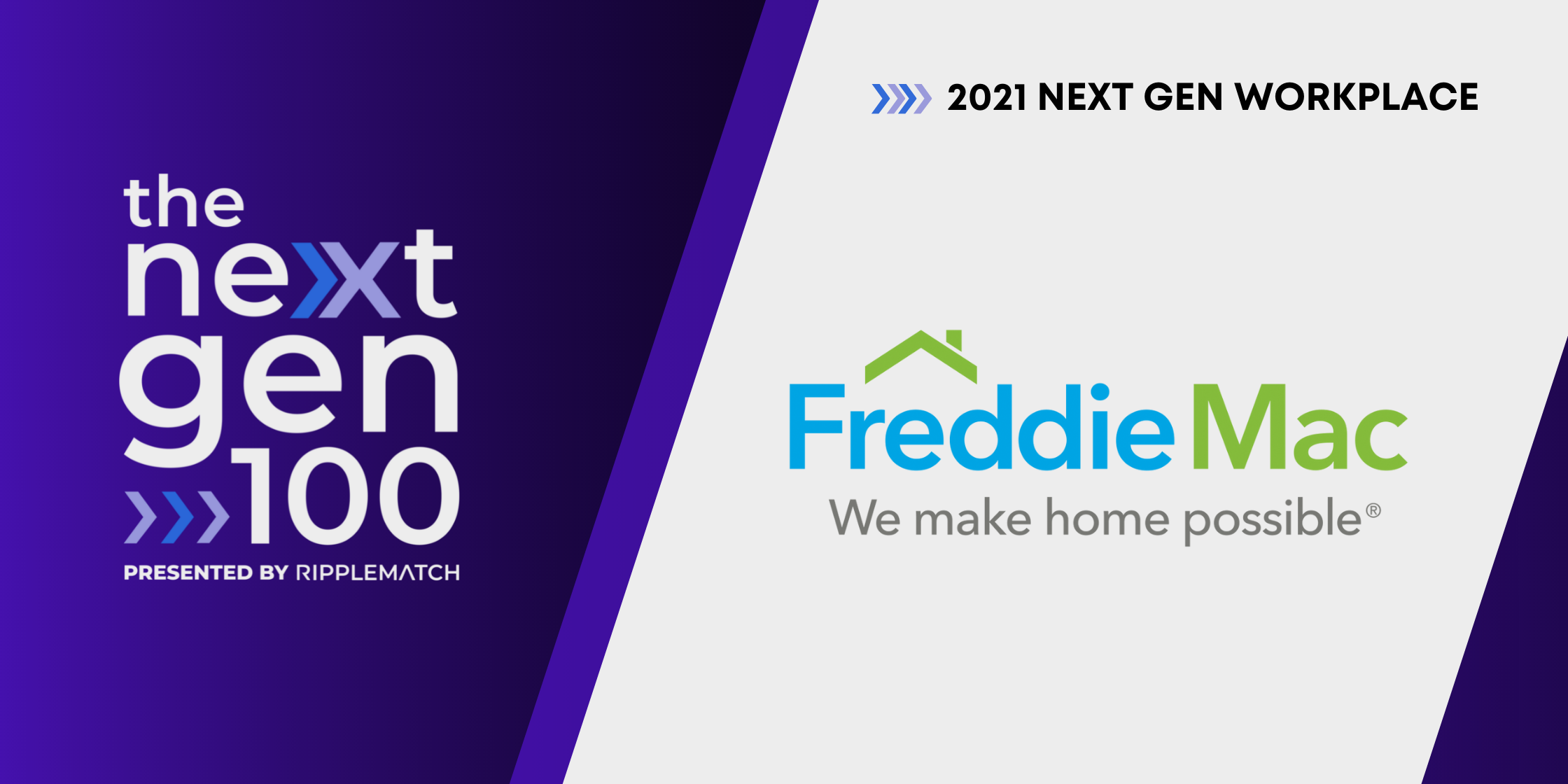 Freddie Mac is a Top 100 Next Gen Workplace 2021